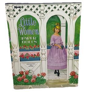 Vintage 80s/90s Little Women Paper Dolls 5 Dolls with Costumes Punch Out USA{122